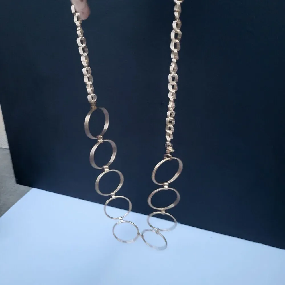 Gold Mod Retro Groovy Circle Belt 41
